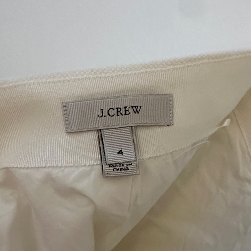 J. Crew Cream Floral Lace Mini Skirt - Picture 2 of 4